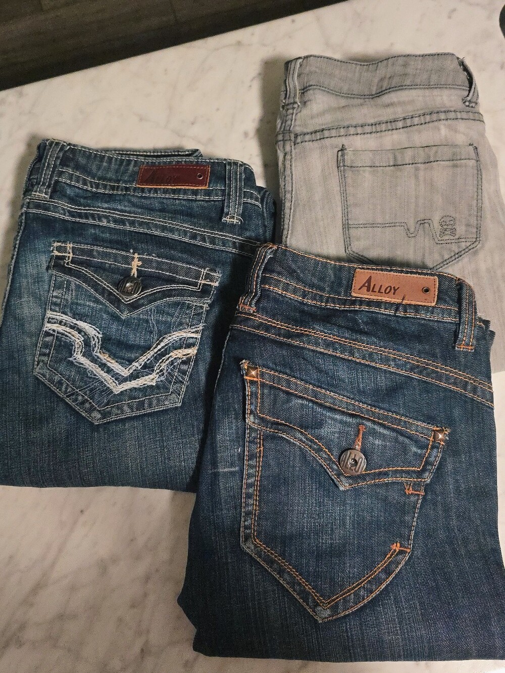 3 Pair Bundle Jeans Size 7 LONG 35inseam